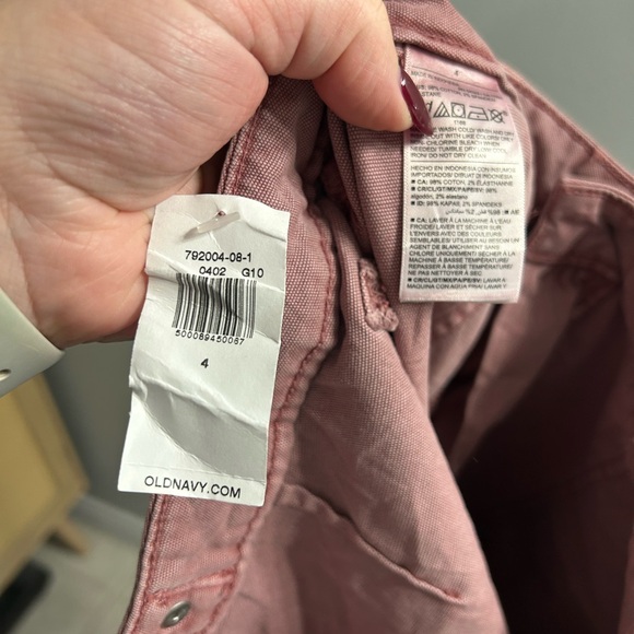 NWT old navy High-Waisted Straight Canvas Workwear Pants carpenter cargo - Picture 6 of 8